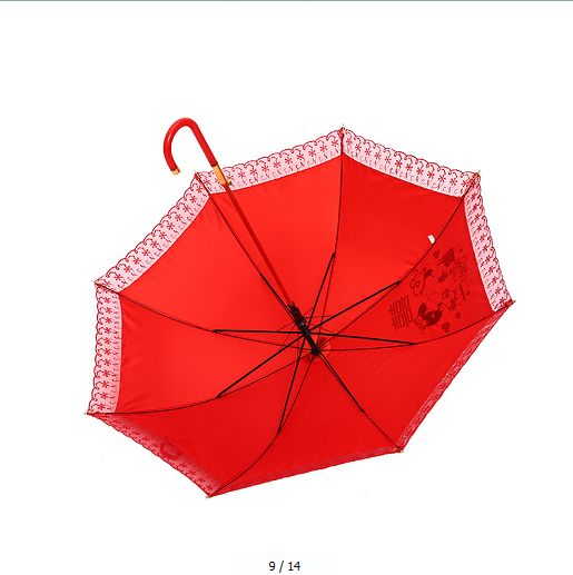 New wedding umbrella, Chinese-style wedding celebration umbrella, bright red wedding gift umbrella, wedding supplies Application Scenario