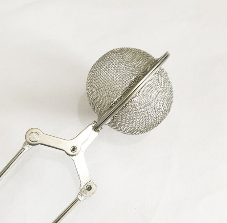 Stainless steel chain handle tea filter, tea strainer, tea strainer, tea ball handle, seasoning ball Specification image