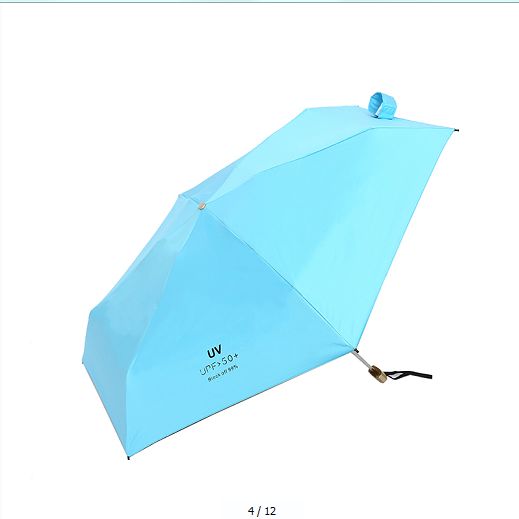 Wholesale factory direct sales of 50% off black rubber sun umbrellas, mini umbrellas and ultra-light aluminum alloy details Picture