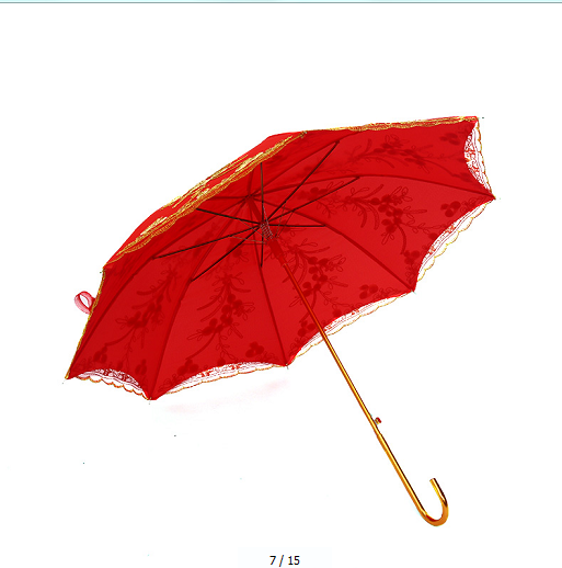 New wedding umbrella, Chinese-style wedding celebration umbrella, wedding bright red dowry umbrella, wedding supplies detail image 4