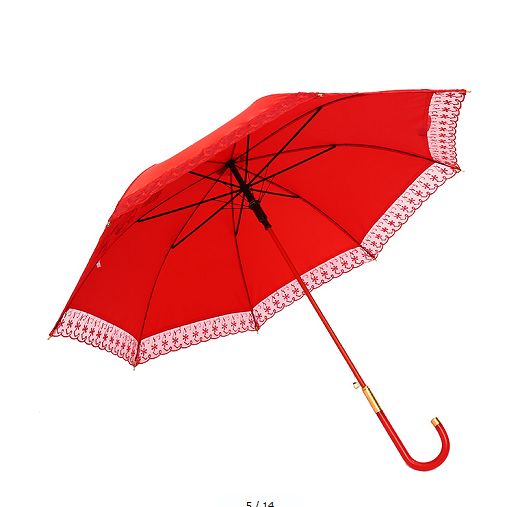 New wedding umbrella, Chinese-style wedding celebration umbrella, bright red wedding gift umbrella, wedding supplies Item Picture