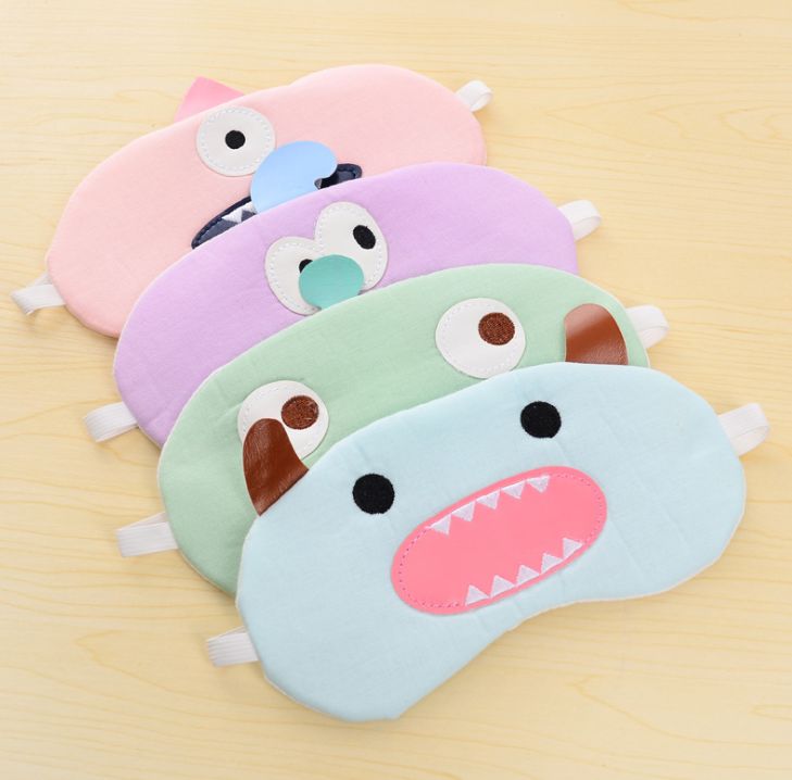 Korean version of creative cute alien fresh eye mask shade eye soothing ice pack sleep shade eye mask