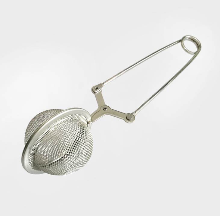 Stainless steel chain handle tea filter, tea strainer, tea strainer, tea ball handle, seasoning ball detail image 2