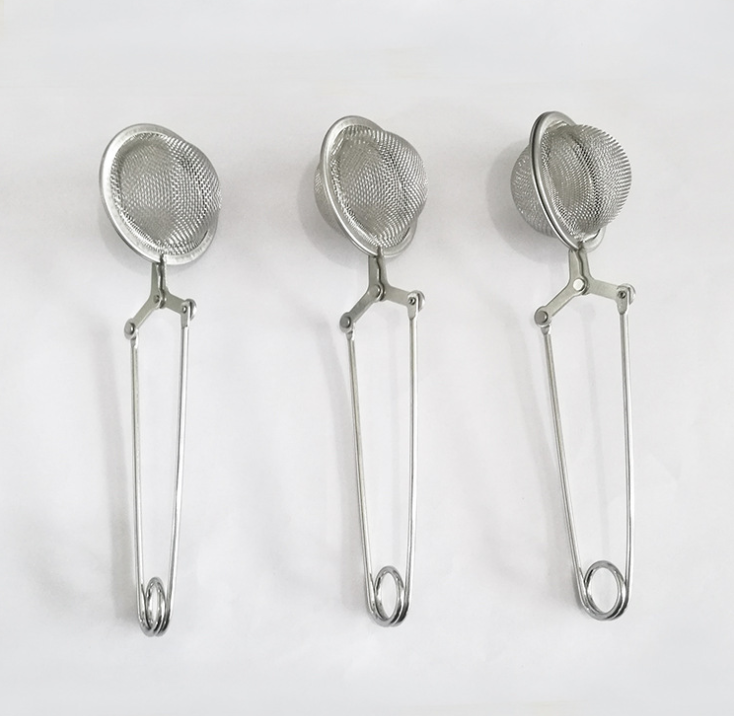 Stainless steel chain handle tea filter, tea strainer, tea strainer, tea ball handle, seasoning ball detail image 4
