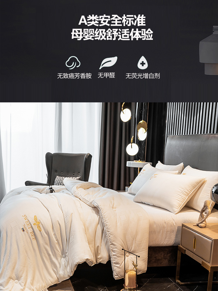儿童抗菌大豆厚被详情图5