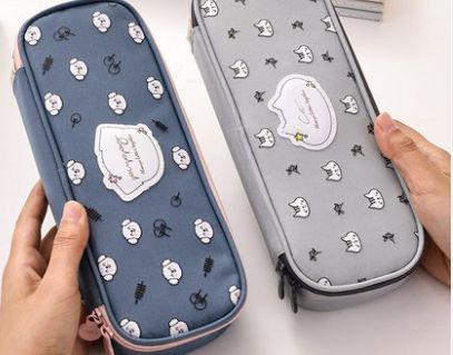 Student pen bag floral little Korean girl large capacity Kawaii cute pencil case primary school stationery 2