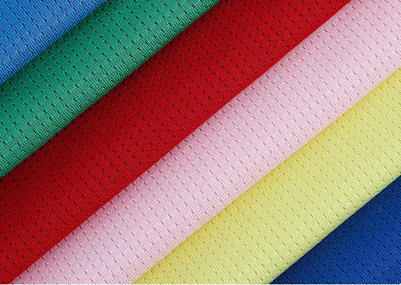 条纹双面布料 150g全涤精梳网眼布 时尚休闲运动休闲户外服面料