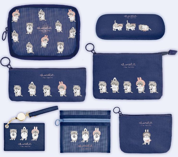 Pen bag Makeup bag Storage bag Hand embroidery cute girl heart Shiba Inu 2