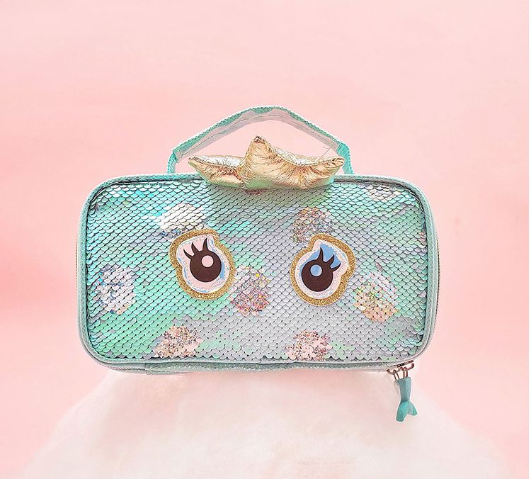 Bag Boy Girl Cute sequin pencil case for elementary school students Large capacity pencil case 3