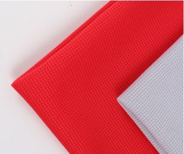 All polyester bird's eye terrace lattice knitted fabric marathon team company T-shirt fabric