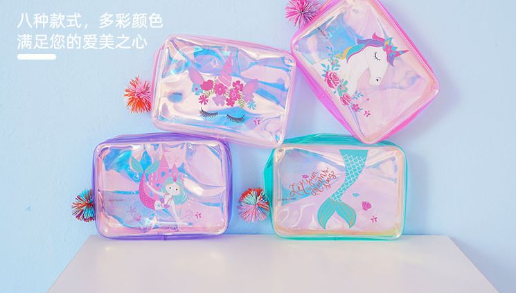 Girl's pen bag Japanese original ins wind storage bag Portable toiletry bag 1