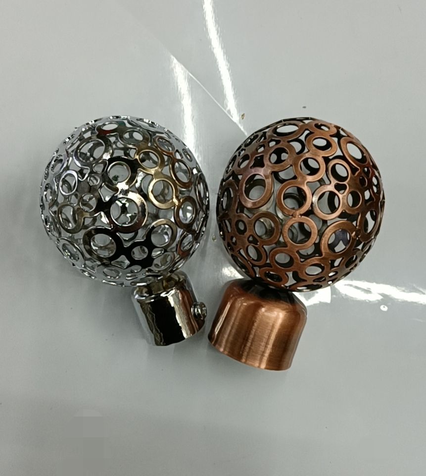 窗帘杆装饰头/镶钻金属头/水晶头产品图