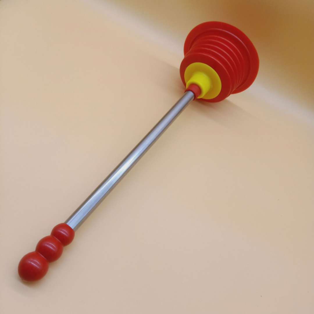 9904红色柄螺旋马桶吸