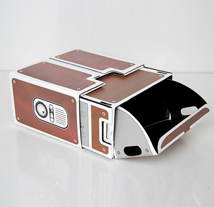 Wholesale of second-generation DIY smart power-free installation, small handcrafted cardboard box mobile phone high-definition projector detail image 2