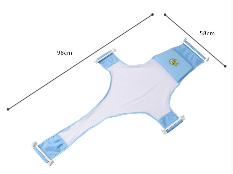 Miko Baby Products Co., LTD. Baby pure cotton bath net, cross bath net, bath bed, baby anti-slip bath net, bath net frame, children's bath bed net bag