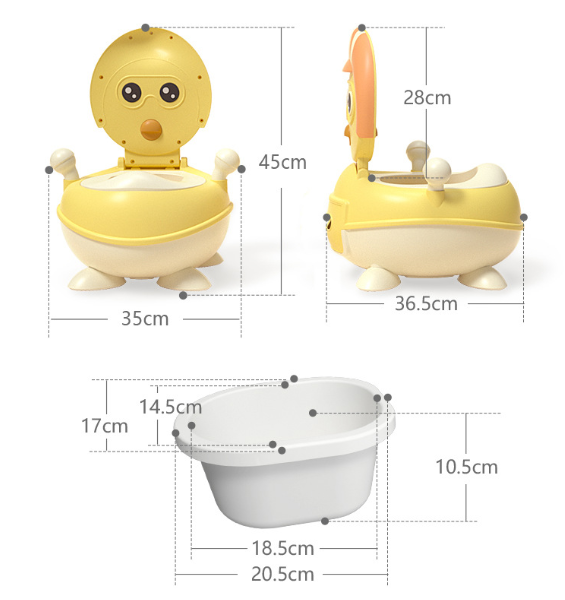米可婴童用品有限公司 MK1348小鸡宝宝坐便器小孩男孩站立挂墙式小便尿盆婴儿童尿壶马桶详情图8