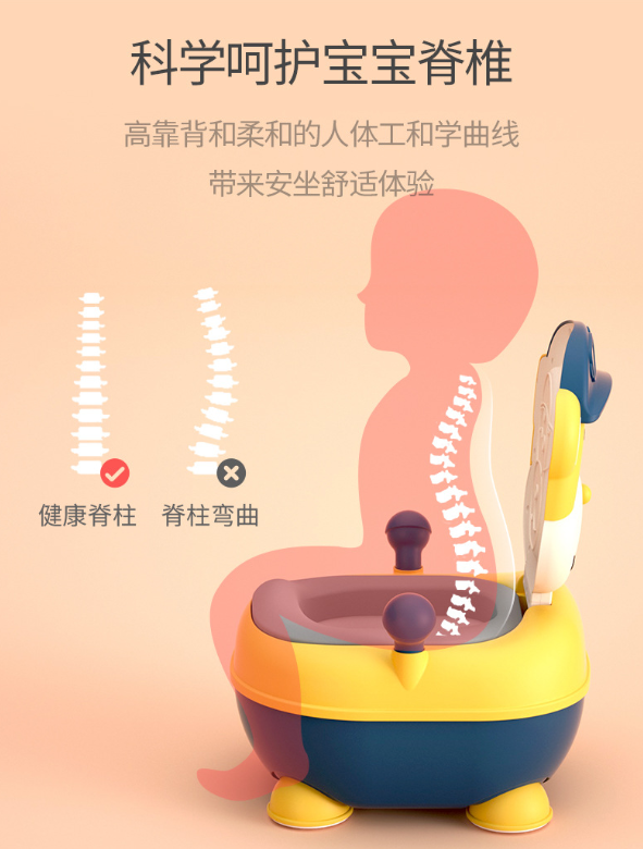 Miko Baby Products Co., LTD. MK1320 Monkey Children's Toilet Seat, Extra-large size, baby potty for boys and girls, infant urinal, children's toilet detail image 4