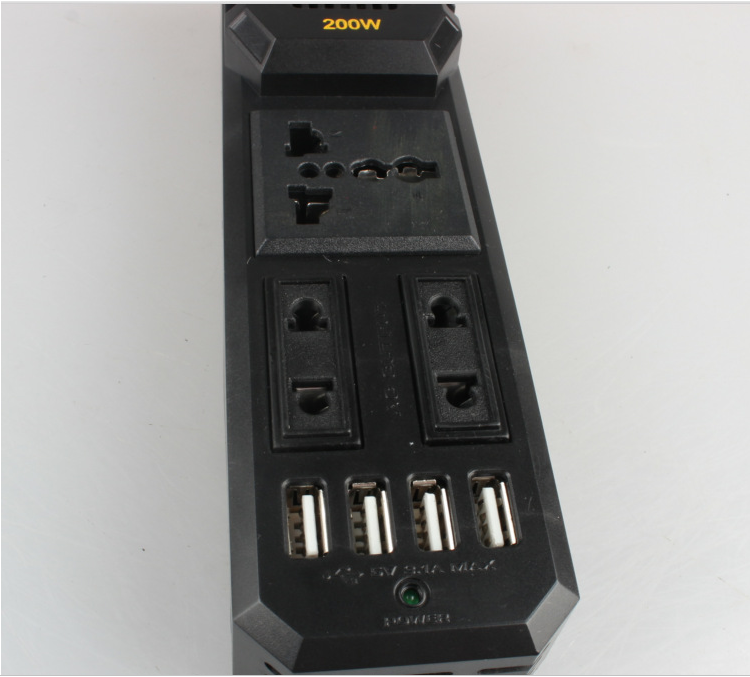 200W Mini Car Inverter 12V To 220V New Outdoor Auto Parts Best-Selling Inverter Converter undefined