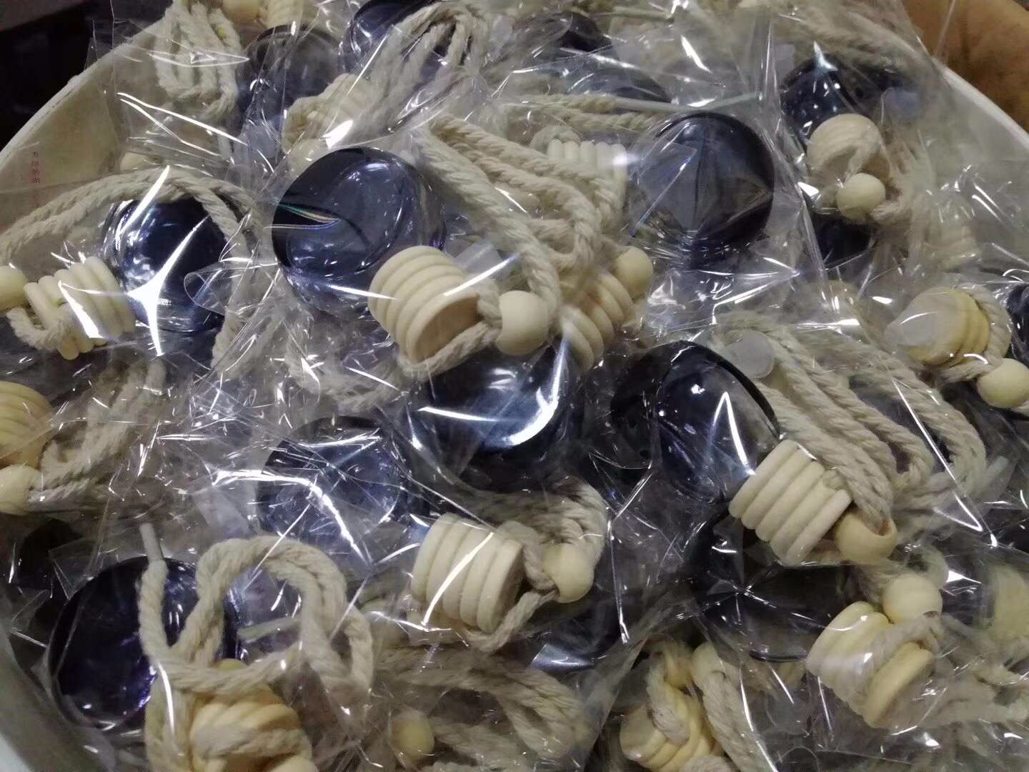 黑色南瓜/小扁圆玻璃香水瓶空瓶 汽车香水瓶挂件 外贸热销 量大价优详情图4