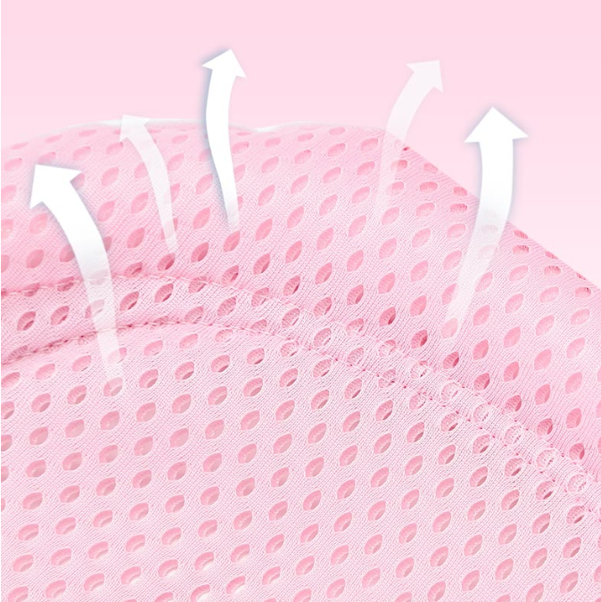 Miko Newborn Baby Bath Net, universal bath basin, anti-slip bath net bag, baby bath bed, round basin, suitable for sitting and lying, bath pad detail image 6