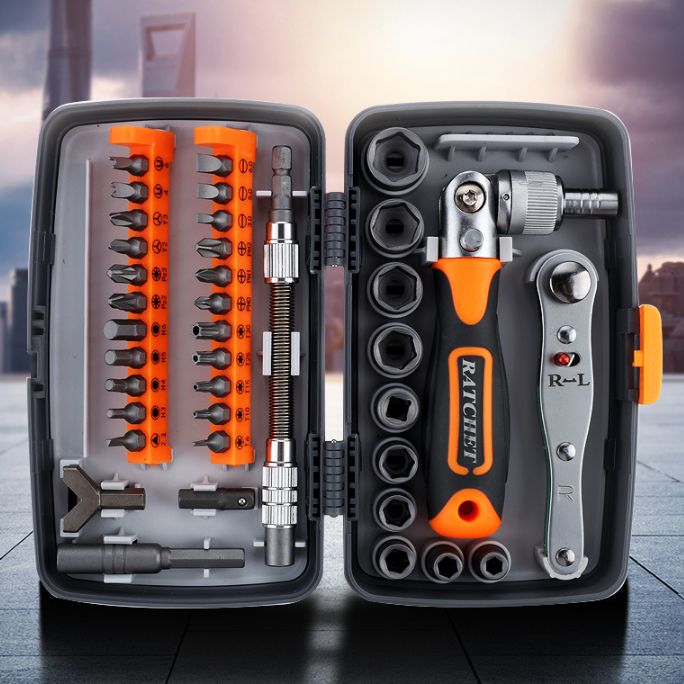 ANTON 38合1棘轮螺丝刀多功能家用维修手动螺丝批螺丝刀扳手套装