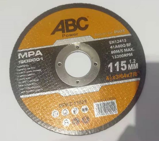 4.5 Inch 115mm abrasive cutting disc for metal cutting