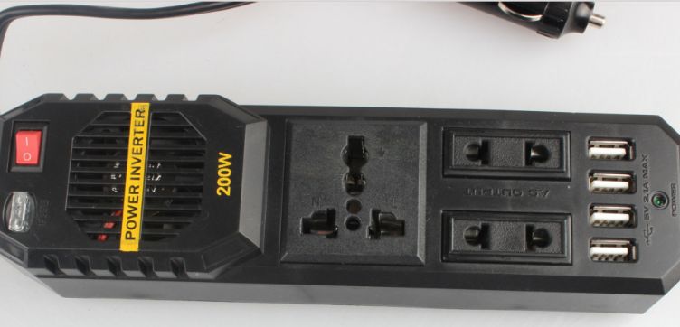 200W Mini Car Inverter 12V To 220V New Outdoor Auto Parts Best-Selling Inverter Converter Item Picture
