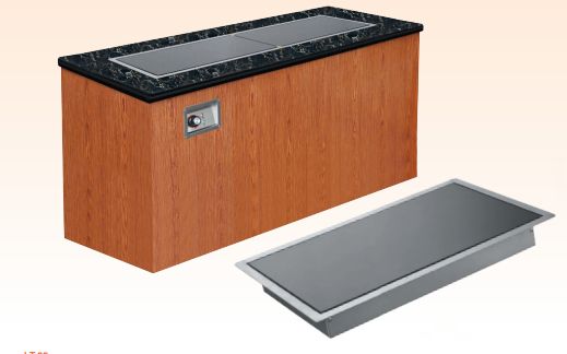 LT-0504/GF-220 insulated display cabinet, commercial heating display cabinet, 1200*350*60mm Application Scenario