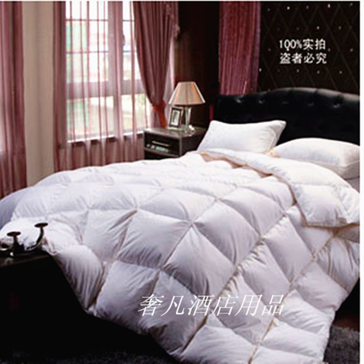 Shefan Hotel supplies down quilts, standard down quilts for star hotels and guesthouses, 50% white down quilts details Picture
