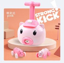 小猪空气动力车气球车玩具按压车儿童小汽车启蒙玩具