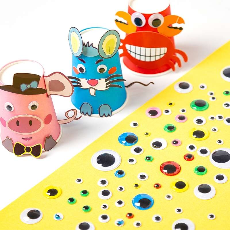 儿童手工材料动物眼睛配件diy玩具眼睛活动眼睛娃娃眼珠包邮产品图