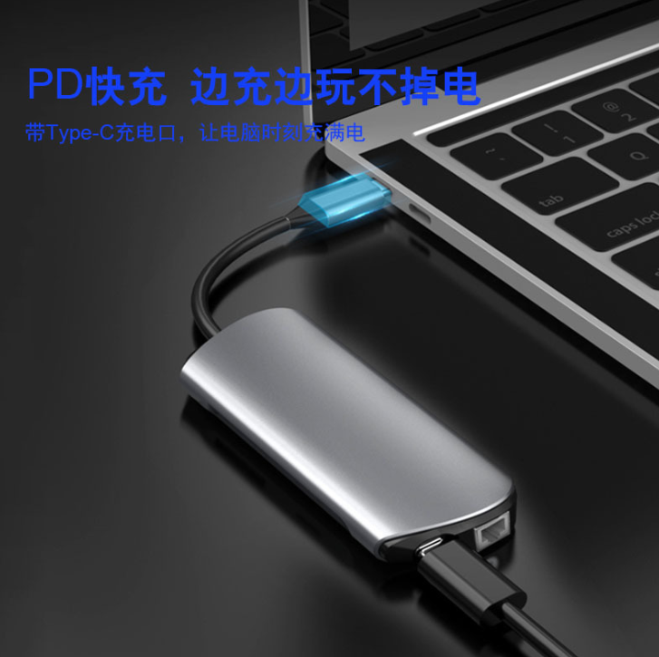 usb typec转hdmi扩展坞拓展雷电3配件适用苹果华为笔记本P30V20详情图3