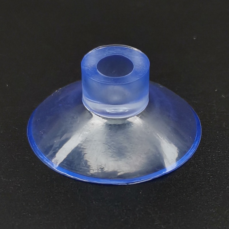 吸盘固定器蘑菇头透明双面玻璃小吸盘遮阳吸盘强力浴室壁挂挂钩白底实物图