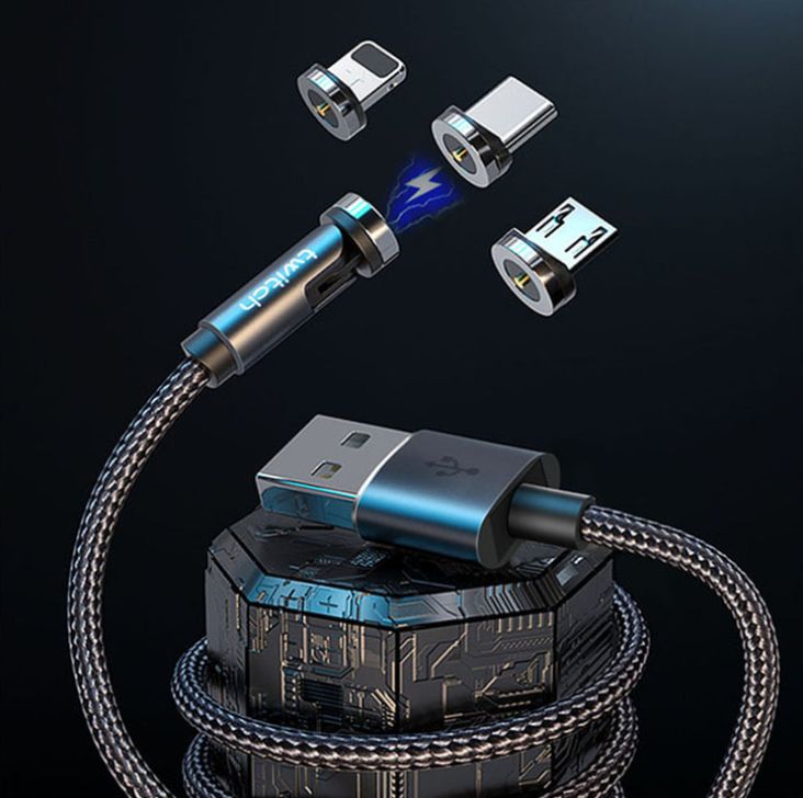 وخط الشحن المغنطيسي (USB)، وهو خط جديد من خطوط البيانات، على درجة 540 درجة Application Scenario