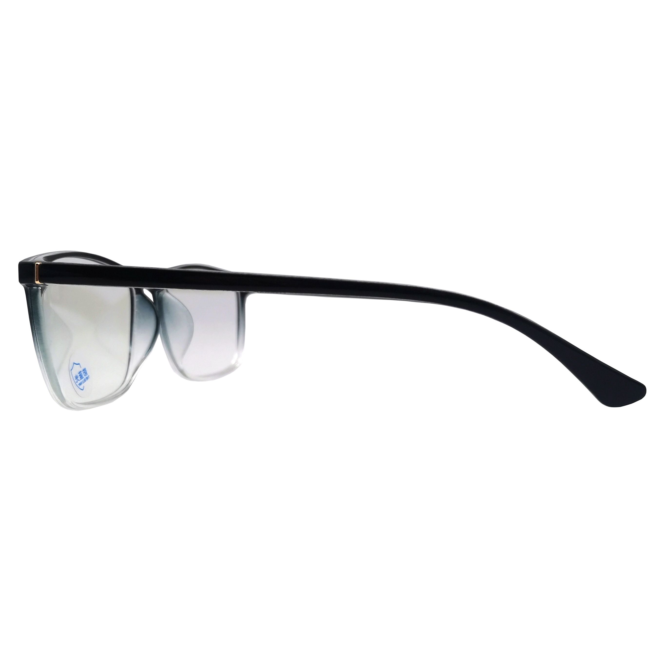2020新款时尚韩版明星同款全框架舒适复古大脸黑色透明TR眼镜框白底实物图