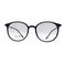 2020黑色TR全框架防蓝光时尚琥珀圆脸圆形蓝膜文艺复古眼镜眼镜框白底实物图