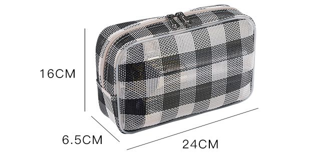 Large capacity cosmetic storage bag mouth red box wash 1