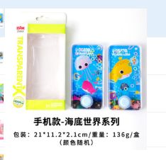经典套圈游戏机海洋图案透明手机款