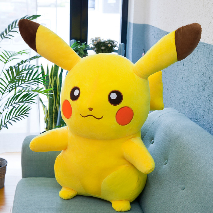 The best-selling plush toys, Lightning Pikachu figurines, Pikachu dolls, and cloth dolls, can be customized with logos detail image 1