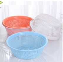 洗菜盆水果篮蔬果沥水篮收纳篮圆形镂空沥水 塑料洗菜篮子
