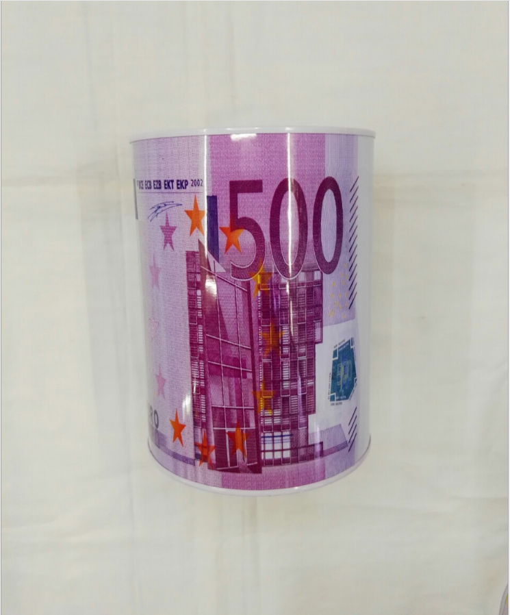 Creative tinplate metal piggy bank detail image 6