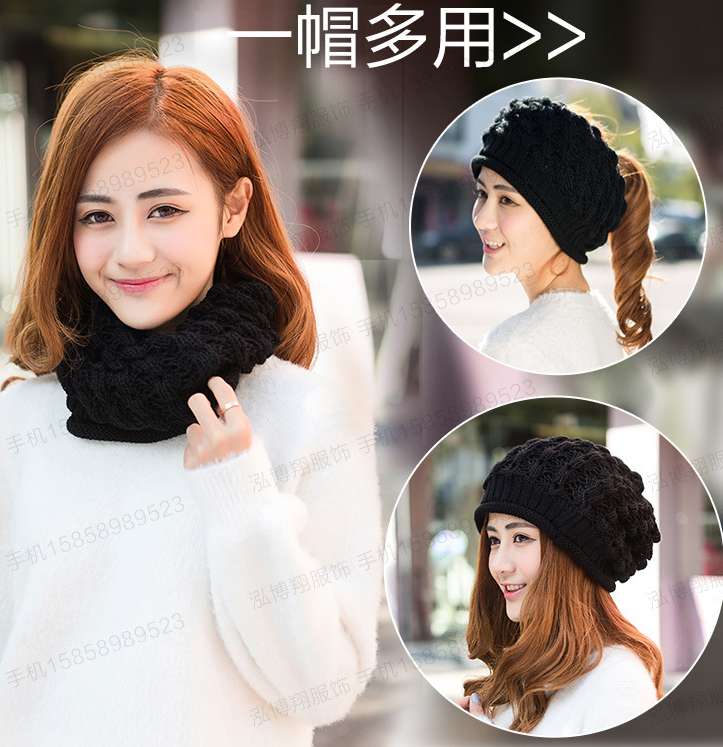 Scarf, hair and hat