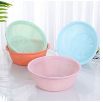 圆形塑料洗米筛洗菜沥水篮厨房用