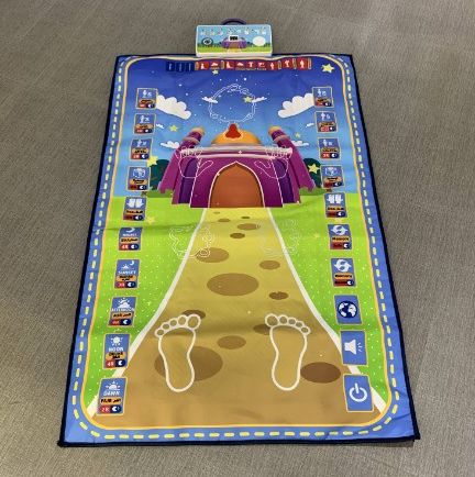 Muslim worship learning floor mat children's electronic educational carpet learning floor mat cartoon