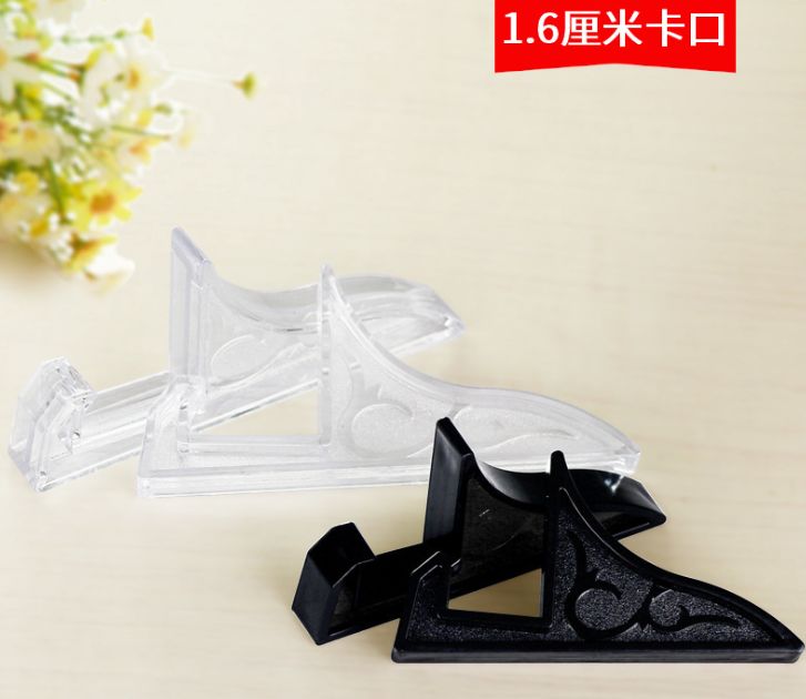 1.6CM plastic fusible cast bracket display plane photo frame crafts base slot card