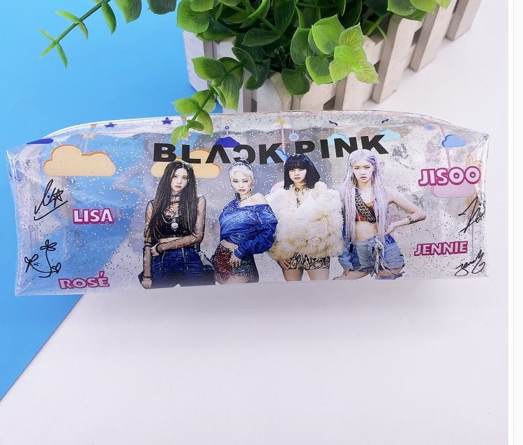 Glitter Clear pencil case 2
