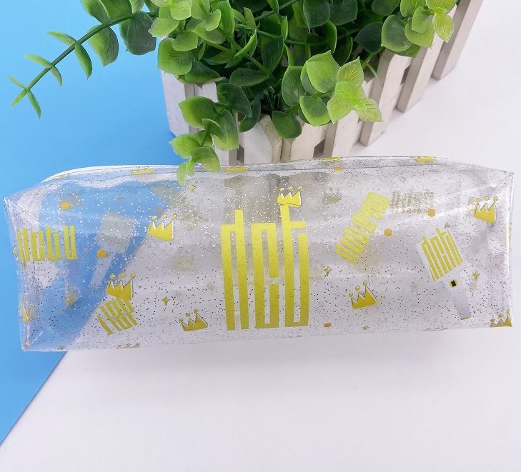 Glitter Clear pencil case 7