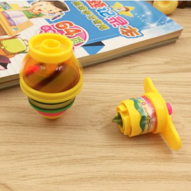 Creative Children's Flashing light rotating top chain toy seven color top ejector belt launcher student prize thumbnail