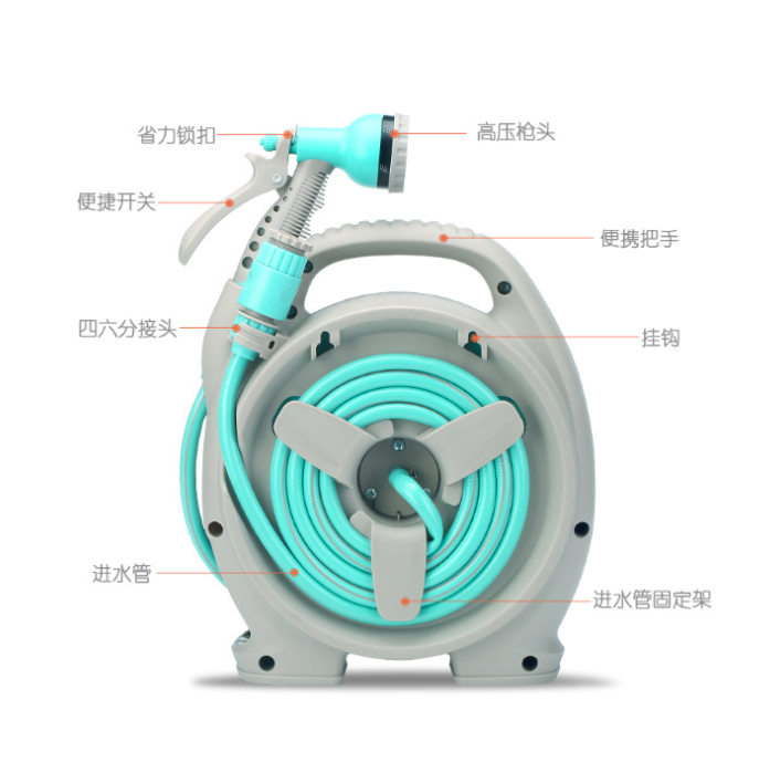 新款清洁工具 可收缩洗车水管 汽车洗车水枪 车载水枪套装详情图4