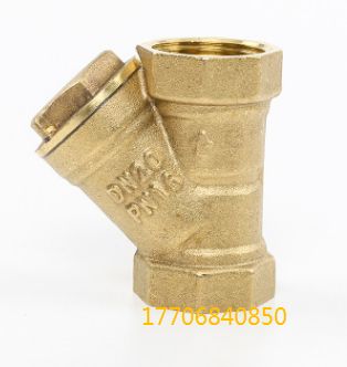 黄铜过滤器 加厚Y型过滤杂质Y型过滤器铜阀门Y型过滤器 空气过滤产品图